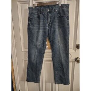 TK Axel Jeans Mens Size 36x30 Slim Straight Light Wash Blue Denim